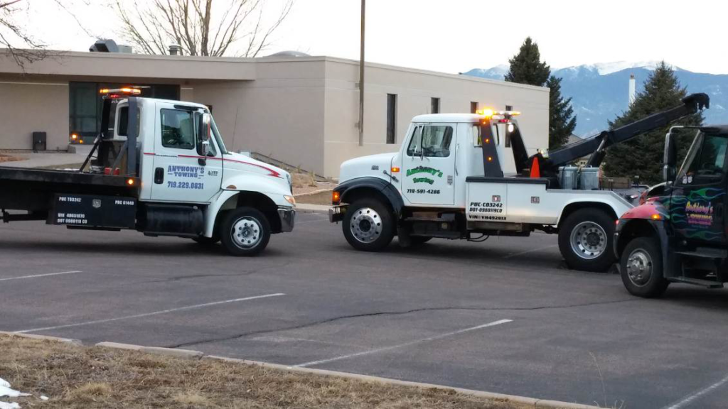 Tow Trucks parked